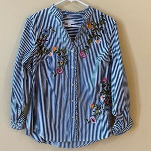 Charter Club Embroidered Top